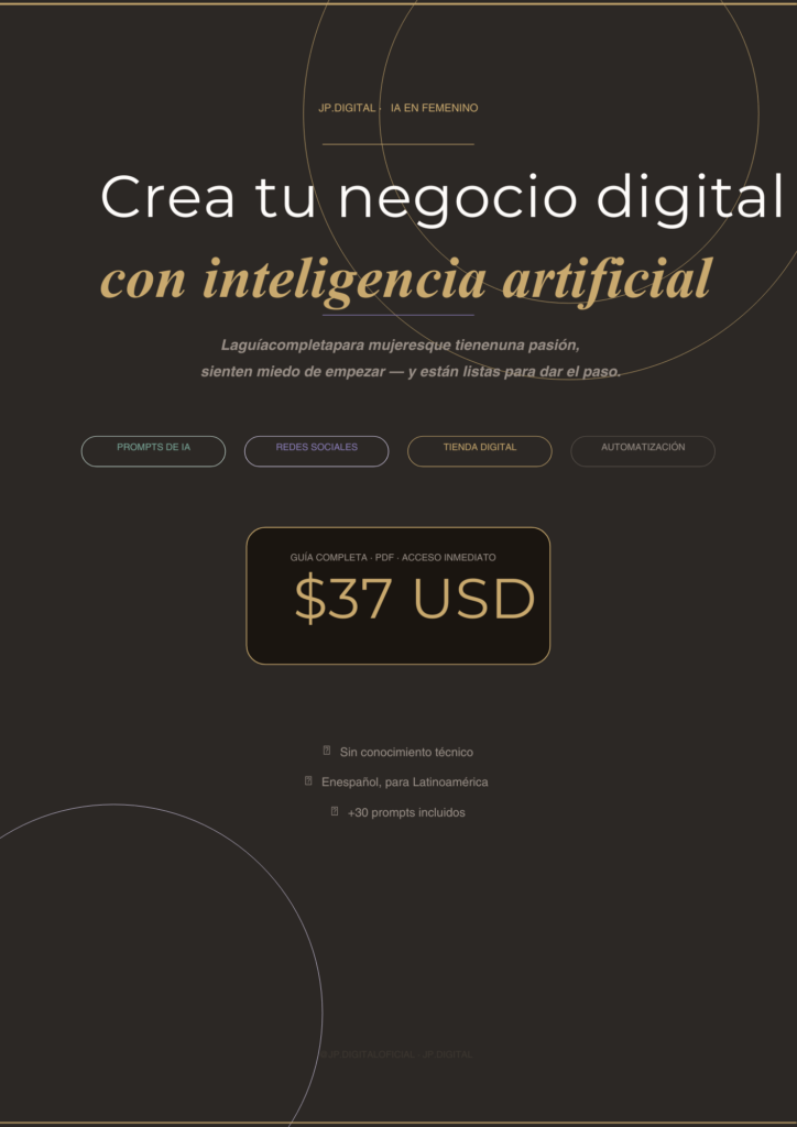 Crea tu negocio digital con inteligencia artificial