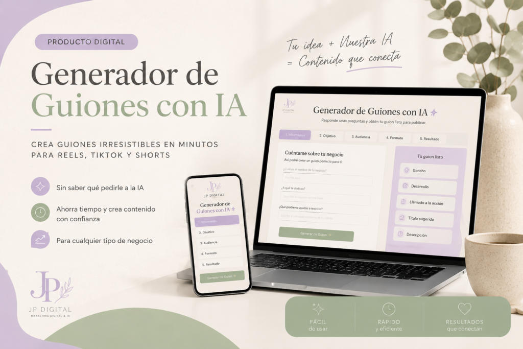 Generador de Guiones con IA · Acceso de Fundadora